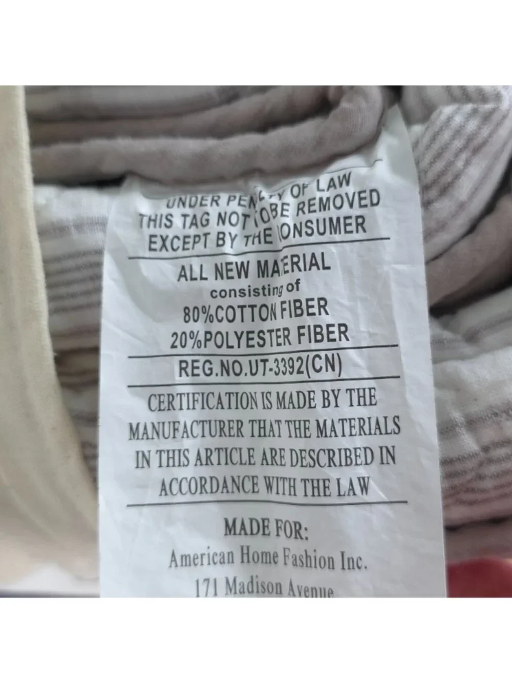 Brooks Brothers King Cotton Slub Quilt Set 3-Piece Quilt & 2 Shams Comforter